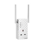 Repetidor WiFi ASUS modelo RP-AC53 en color blanco, con una velocidad de 433 Mbps. SKU: 90IG0360-BM3000