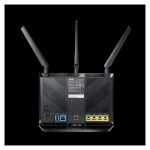ASUS RT-AC86U router inalámbrico con Gigabit Ethernet y doble banda (2,4 GHz / 5 GHz), SKU: 90IG0401-BM3000, en color negro