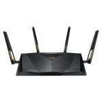 Router ASUS RT-AX88U inalámbrico, doble banda 2,4 GHz y 5 GHz, color negro, SKU RT-AX88U