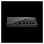 Imagen del router ASUS AiMesh AX6100 inalámbrico tribanda con Ethernet Gigabit, frecuencias 2.4 GHz y 5 GHz, en color negro, SKU 90IG04P0-MO3010