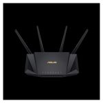 ASUS RT-AX58U router inalámbrico con Gigabit Ethernet, doble banda de 2.4 GHz y 5 GHz. SKU: 90IG04Q0-MO3R10.