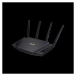 ASUS RT-AX58U router inalámbrico con Gigabit Ethernet, doble banda de 2.4 GHz y 5 GHz. SKU: 90IG04Q0-MO3R10.