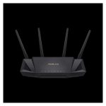 ASUS RT-AX58U router inalámbrico con Gigabit Ethernet, doble banda de 2.4 GHz y 5 GHz. SKU: 90IG04Q0-MO3R10.
