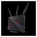 Router ASUS GT-AC2900 inalámbrico, doble banda (2,4 GHz y 5 GHz), color negro, SKU 90IG04Z0-MM2000, ideal para conexiones de alta velocidad en redes hogareñas