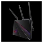 Router ASUS GT-AC2900 inalámbrico, doble banda (2,4 GHz y 5 GHz), color negro, SKU 90IG04Z0-MM2000, ideal para conexiones de alta velocidad en redes hogareñas
