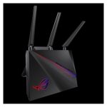 Router ASUS GT-AC2900 inalámbrico, doble banda (2,4 GHz y 5 GHz), color negro, SKU 90IG04Z0-MM2000, ideal para conexiones de alta velocidad en redes hogareñas