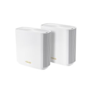 Router inalámbrico tribanda ASUS ZenWiFi AX XT8 blanco con Gigabit Ethernet, modelo 90IG0590-MO3A40
