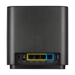 Roteador ASUS ZenWiFi AX (XT8) tribanda con Gigabit Ethernet en color negro, SKU: 90IG0590-MO3G20, compatible con frecuencias de 2,4 GHz y dos bandas de 5 GHz