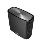 Router inalámbrico ASUS ZenWiFi AX (XT8) tribanda con frecuencias de 2,4 GHz y 5 GHz en color negro. SKU: 90IG0590-MO3G50