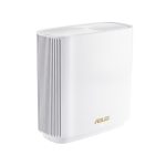 Router inalámbrico ASUS ZenWiFi AX XT8 Tri-band con frecuencias 2.4 GHz, 5 GHz y 60 GHz, color blanco, SKU 90IG0590-MO3G70