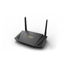 Imagen del router ASUS RT-AX56U, inalámbrico de doble banda (2,4 GHz / 5 GHz) en color negro, modelo 90IG05B0-BO3H00
