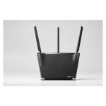 Router inalámbrico ASUS RT-AX68U AX2700 con AiMesh, doble banda de 2.4 GHz y 5 GHz, color negro. SKU 90IG05M0-MO3G00