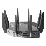 ASUS GT-AXE11000 router inalámbrico Tribanda, soporte 2.4 GHz, 5 GHz y 6 GHz, color negro, SKU GT-AXE11000