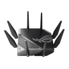 ASUS GT-AXE11000 router inalámbrico Tribanda, soporte 2.4 GHz, 5 GHz y 6 GHz, color negro, SKU GT-AXE11000