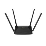 Router inalámbrico modelo ASUS RT-AX53U, compatible con Gigabit Ethernet, doble banda (2,4 GHz y 5 GHz), color negro, SKU 90IG06P0-MO3510