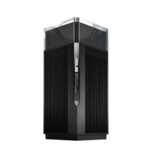 Router inalámbrico ASUS ZenWiFi Pro XT12, tribanda con frecuencias de 2,4 GHz y 5 GHz, color negro. SKU: 90IG06U0-MO3A30