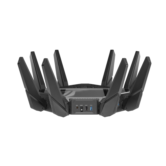 ASUS ROG Rapture GT-AXE16000 router inalámbrico 10 Gigabit Ethernet Tribanda (2.4 GHz / 5 GHz / 6 GHz) Negro 3 ASUS ROG Rapture GT-AXE16000 en uso con múltiples dispositivos conectados