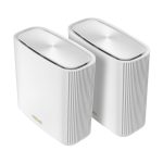 Imagen del ASUS ZenWiFi AX (XT9) AX7800 2er Set en color blanco, con tecnología tribanda (2,4 GHz/5 GHz/5 GHz) Wi-Fi 6 (802.11ax), SKU 90IG0740-MO3B40