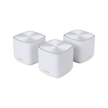 Vista del ASUS ZenWiFi XD5 blanco, sistema de doble banda (2,4 GHz / 5 GHz), compatible con Wi-Fi 6 (802.11ax). SKU: 90IG0750-MO3B20