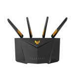Router ASUS TUF Gaming AX3000 V2, inalámbrico Gigabit Ethernet de doble banda (2,4 GHz / 5 GHz) en colores negro y naranja, SKU TUF-AX3000 V2