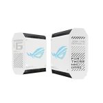 Router ASUS ROG Rapture GT6 Tribanda con Wi-Fi 6 802.11ax, frecuencia de 2.4 GHz/5 GHz/5 GHz, color blanco y 4 antenas internas. SKU: 90IG07F0-MU9A40