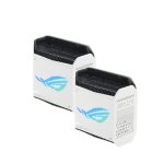 Router ASUS ROG Rapture GT6 Tribanda con Wi-Fi 6 802.11ax, frecuencia de 2.4 GHz/5 GHz/5 GHz, color blanco y 4 antenas internas. SKU: 90IG07F0-MU9A40