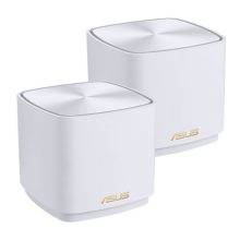 Pack de 2 enrutadores ASUS ZenWiFi XD4 Plus AX1800 doble banda, compatibilidad con Wi-Fi 6 y velocidad de 2,4 GHz / 5 GHz, en color blanco, SKU 90IG07M0-MO3C20
