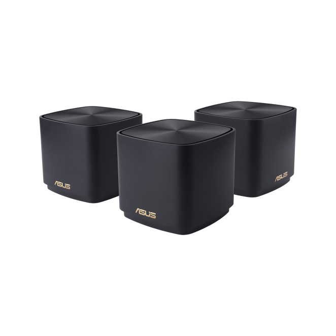 ASUS ZenWiFi XD4 Plus Wi-Fi 6 Doble Banda Negro ASUS ZenWiFi XD4 Plus (B-3-PK) con Wi-Fi 6 (802.11ax), doble banda de 2,4 GHz y 5 GHz en color negro, SKU: 90IG07M0-MO3C50