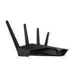Router inalámbrico ASUS RT-AX82U con Gigabit Ethernet, doble banda 2,4 GHz y 5 GHz en color negro. SKU: 90IG07W0-MO3B10