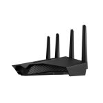 Router inalámbrico ASUS RT-AX82U con Gigabit Ethernet, doble banda 2,4 GHz y 5 GHz en color negro. SKU: 90IG07W0-MO3B10