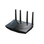 Imagen del router inalámbrico ASUS RT-AX5400 con doble banda de 2,4 GHz y 5 GHz, color negro, SKU: RT-AX5400