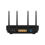 Imagen del router inalámbrico ASUS RT-AX5400 con doble banda de 2,4 GHz y 5 GHz, color negro, SKU: RT-AX5400