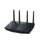 Imagen del router inalámbrico ASUS RT-AX5400 con doble banda de 2,4 GHz y 5 GHz, color negro, SKU: RT-AX5400