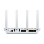 Imagen del router WiFi ASUS EBR63 con soporte para Gigabit Ethernet, doble banda 2.4 GHz y 5 GHz, en color blanco, SKU EBR63