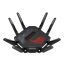 Router inalámbrico ASUS ROG Rapture GT-BE98 con 10 Gigabit Ethernet en color negro y bandas Quad (2.4 GHz, 5 GHz-1, 5 GHz-2, 6 GHz). SKU: GT-BE98