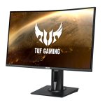 Monitor curvo ASUS TUF Gaming VG27WQ de 27 pulgadas, resolución 2560 x 1440 píxeles, tecnología LED, color negro. SKU: 90LM05F0-B02E70