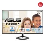 Imagen del monitor ASUS VZ27EHF de 27 pulgadas, resolución 1920 x 1080, Full HD en color negro, SKU 90LM07B0-B01470