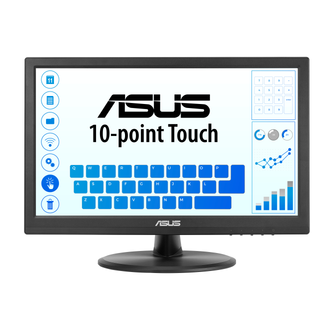 ASUS Touch VT169HE pantalla para PC 39,6 cm (15.6″) 1920 x 1080 Pixeles Full HD LED Pantalla táctil Mesa Negro 1 ASUS Touch VT169HE pantalla para PC