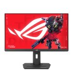 Imagen del ASUS ROG Strix XG259CS, un monitor para PC de 24.5 pulgadas con resolución 1920 x 1080 píxeles, Full HD y pantalla LCD negra. SKU: 90LM0AM0-B01370