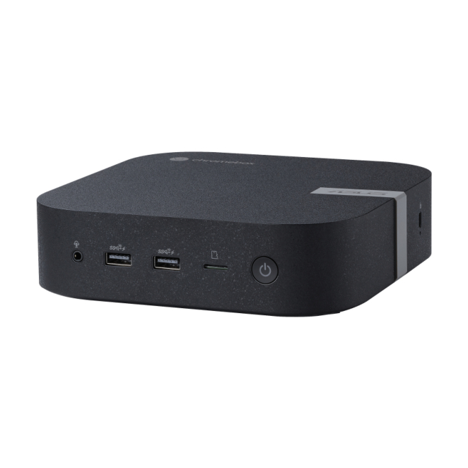 ASUS Chromebox con Intel Celeron y 4GB RAM Imagen del ASUS Chromebox CHROMEBOX5-SC002UN con procesador Intel Celeron 7305, 4 GB de RAM DDR4-SDRAM, 128 GB SSD, ChromeOS, en color negro, SKU 90MS02N1-M00180