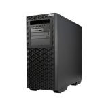 Vista frontal del ASUS Pro E800 G4 barebone en color negro, equipado con chipset Intel® C621. SKU: 90SF0111-M00540