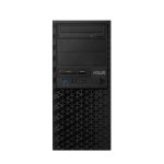 Imagen del ASUS PRO E500 G6 en torre completa negra, compatible con Intel W480 y Socket LGA 1200, SKU 90SF0181-M00380