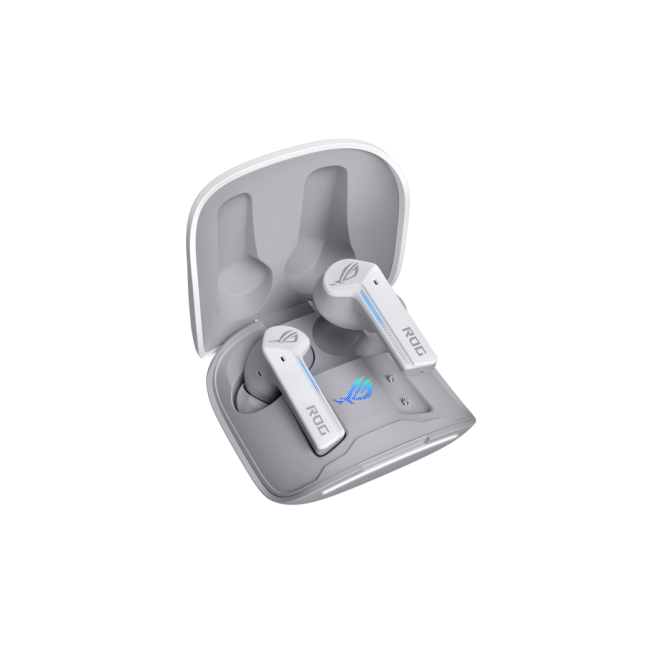 Asus 90yh03x1 B5ua00 Auriculares ASUS ROG Cetra True Wireless Moonlight White, TWS, intrauditivos, Bluetooth, color blanco, SKU 90YH03X1-B5UA00