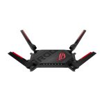 Router ASUS ROG Rapture GT-AX6000, inalámbrico, 2.5 Gigabit Ethernet, doble banda (2.4 GHz / 5 GHz), color negro. SKU GT-AX6000