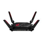 Router ASUS ROG Rapture GT-AX6000, inalámbrico, 2.5 Gigabit Ethernet, doble banda (2.4 GHz / 5 GHz), color negro. SKU GT-AX6000