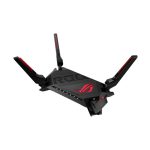 Router ASUS ROG Rapture GT-AX6000, inalámbrico, 2.5 Gigabit Ethernet, doble banda (2.4 GHz / 5 GHz), color negro. SKU GT-AX6000
