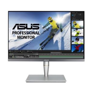 Imagen del ASUS ProArt PA24AC, un monitor de 24.1 pulgadas con resolución 1920 x 1200 Pixeles WUXGA y tecnología LED en color plata. SKU: 90LM04B0-B01370