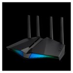 ASUS RT-AX82U router inalámbrico con Gigabit Ethernet, doble banda 2,4 GHz y 5 GHz en color negro, SKU RT-AX82U