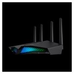 ASUS RT-AX82U router inalámbrico con Gigabit Ethernet, doble banda 2,4 GHz y 5 GHz en color negro, SKU RT-AX82U
