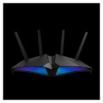 ASUS RT-AX82U router inalámbrico con Gigabit Ethernet, doble banda 2,4 GHz y 5 GHz en color negro, SKU RT-AX82U